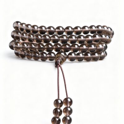 Smoky Obsidian Mala – Protection, Grounding & Inner Peace