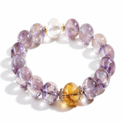 Amethyst Citrine Bracelet – Abundance, Clarity & Spiritual Growth