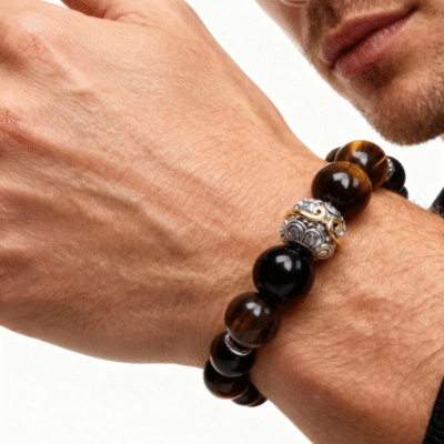 Gold Obsidian Tiger’s Eye Bracelet – Protection & Confidence | ArvnDao