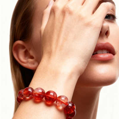 Red Phantom Quartz Bracelet – Energy & Confidence | ArvnDao