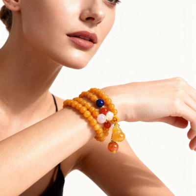 Golden Jade Bracelet – Luck, Abundance & Harmony | ArvnDao