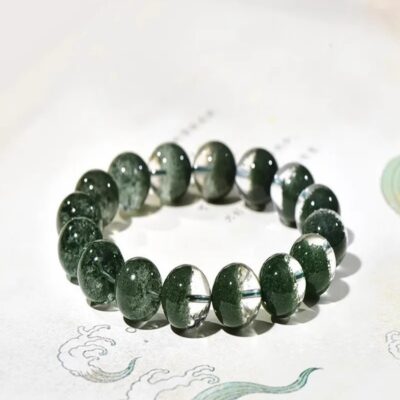 Green Phantom Quartz Bracelet for Wealth & Growth