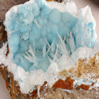 Natural Blue Aragonite Raw Crystal | Calming Ocean Stone Specimen | Healing Mineral