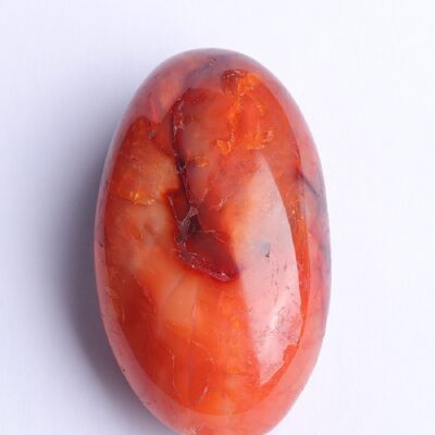 Red Agate Palm Stone | Grounding • Vitality • Protection