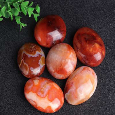 Red Agate Palm Stone | Grounding • Vitality • Protection