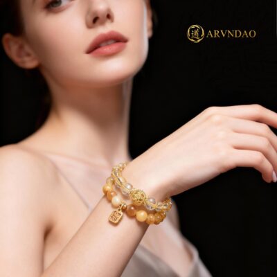 Golden Tiger Eye & Citrine Bracelet for Wealth & Confidence