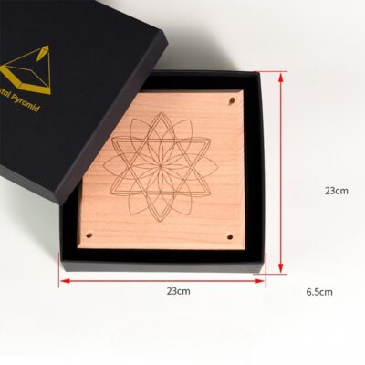 Vogel Crystal Energy Pyramid with Clear Quartz for Meditation & Healing