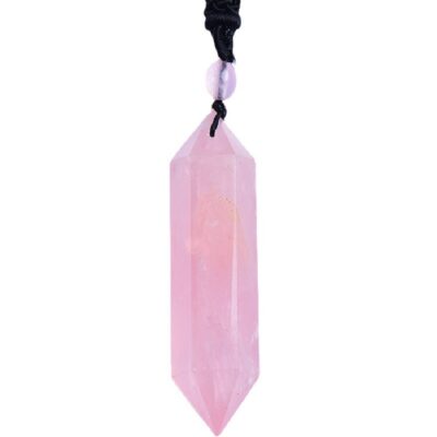 Rose Quartz Double Point Pendant | Love & Emotional Healing
