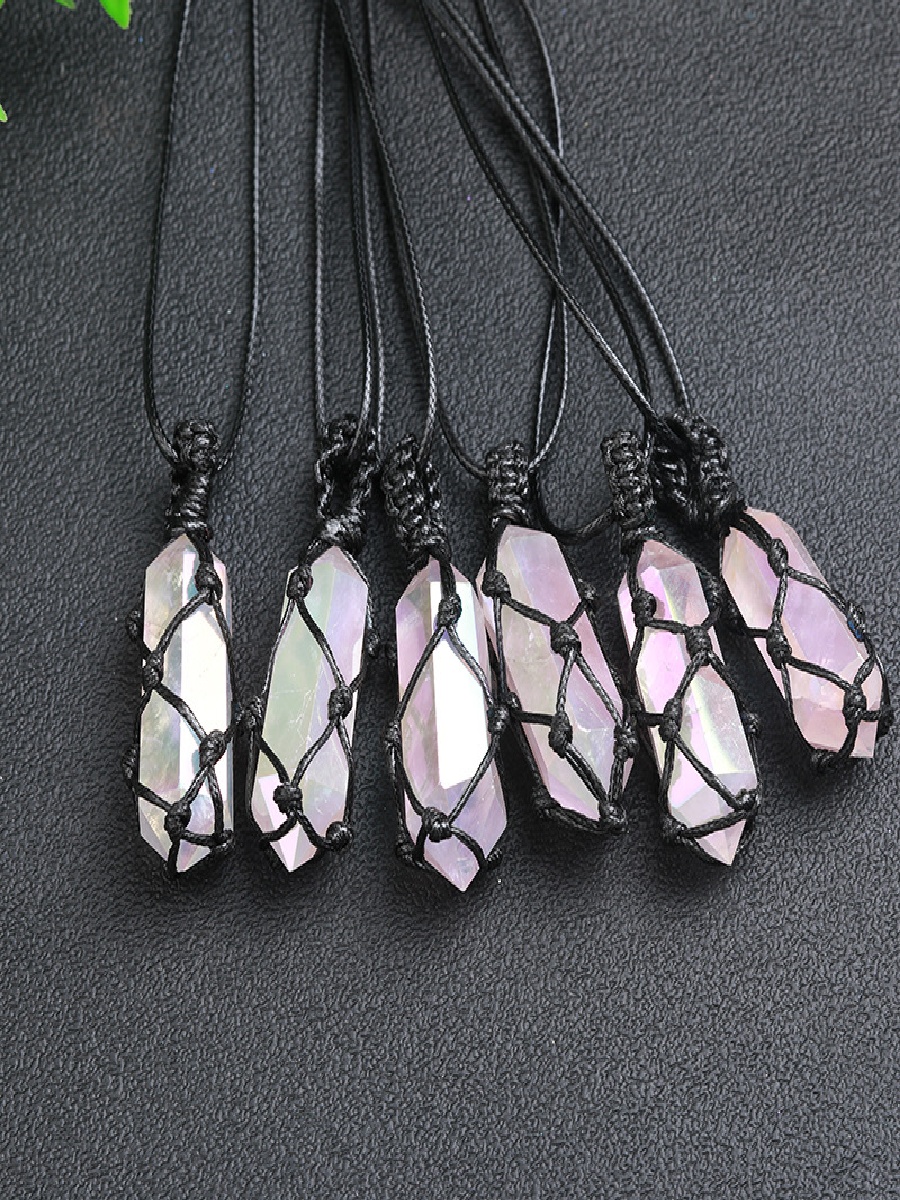 Rose Quartz Double Terminated Pendant | Natural Crystal Point for Love & Emotional Healing - Image 2