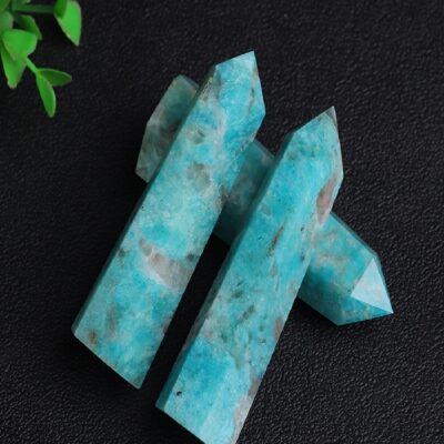 Amazonite Crystal Tower | Amazonite Point for Calm, Communication & Healing