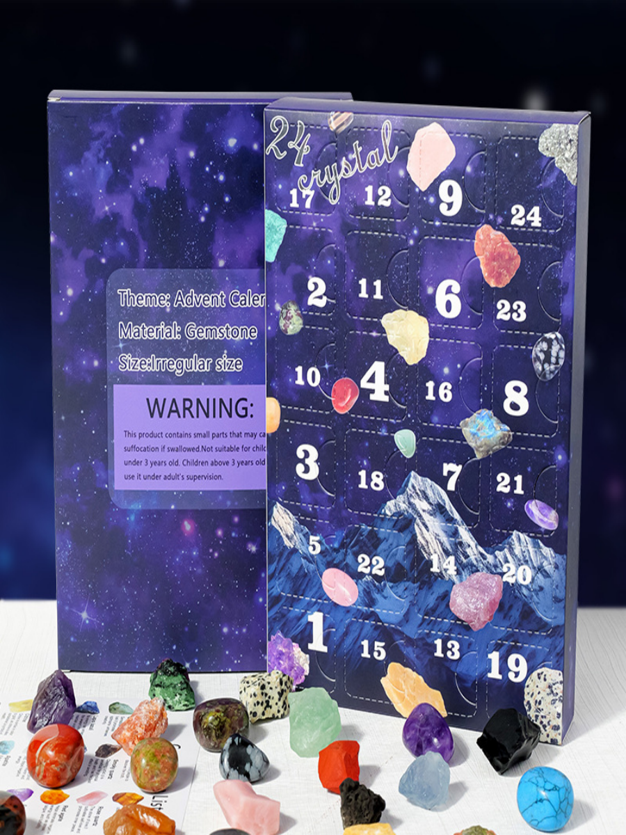24-Day Crystal Advent Calendar with Natural Gemstone Mystery Box | ArvnDao Healing Crystal Set - Image 4