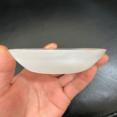 Natural Moroccan Selenite Charging Bowl for Crystal Cleansing & Energy Purification | ArvnDao