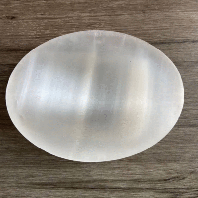 Natural Moroccan Selenite Charging Bowl for Crystal Cleansing & Energy Purification | ArvnDao