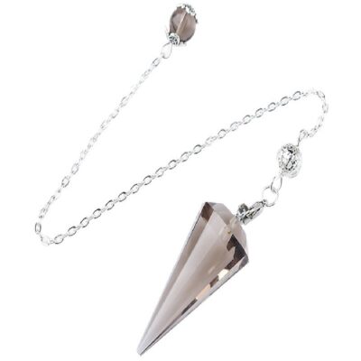 Natural Crystal Pendulum Necklace – Healing Dowsing Tool for Meditation, Reiki & Divination