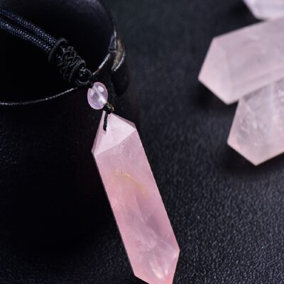 Rose Quartz Double Point Pendant | Love & Emotional Healing