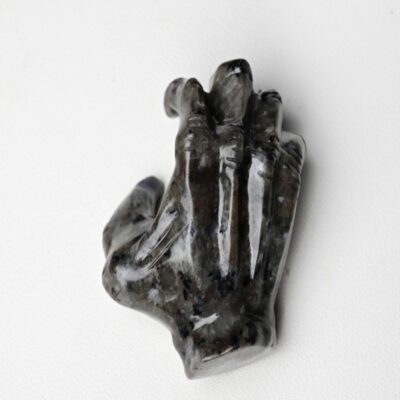 Natural Crystal Claw Hand Carving (Obsidian / Labradorite)