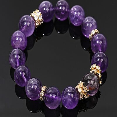 Uruguayan Amethyst Bracelet for Healing & Peace