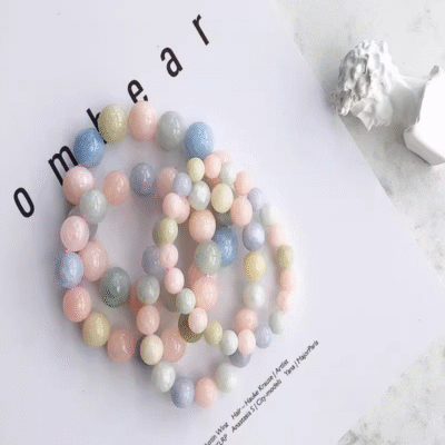 Natural Morganite Bracelet | Love, Peace & Emotional Healing | ArvnDao
