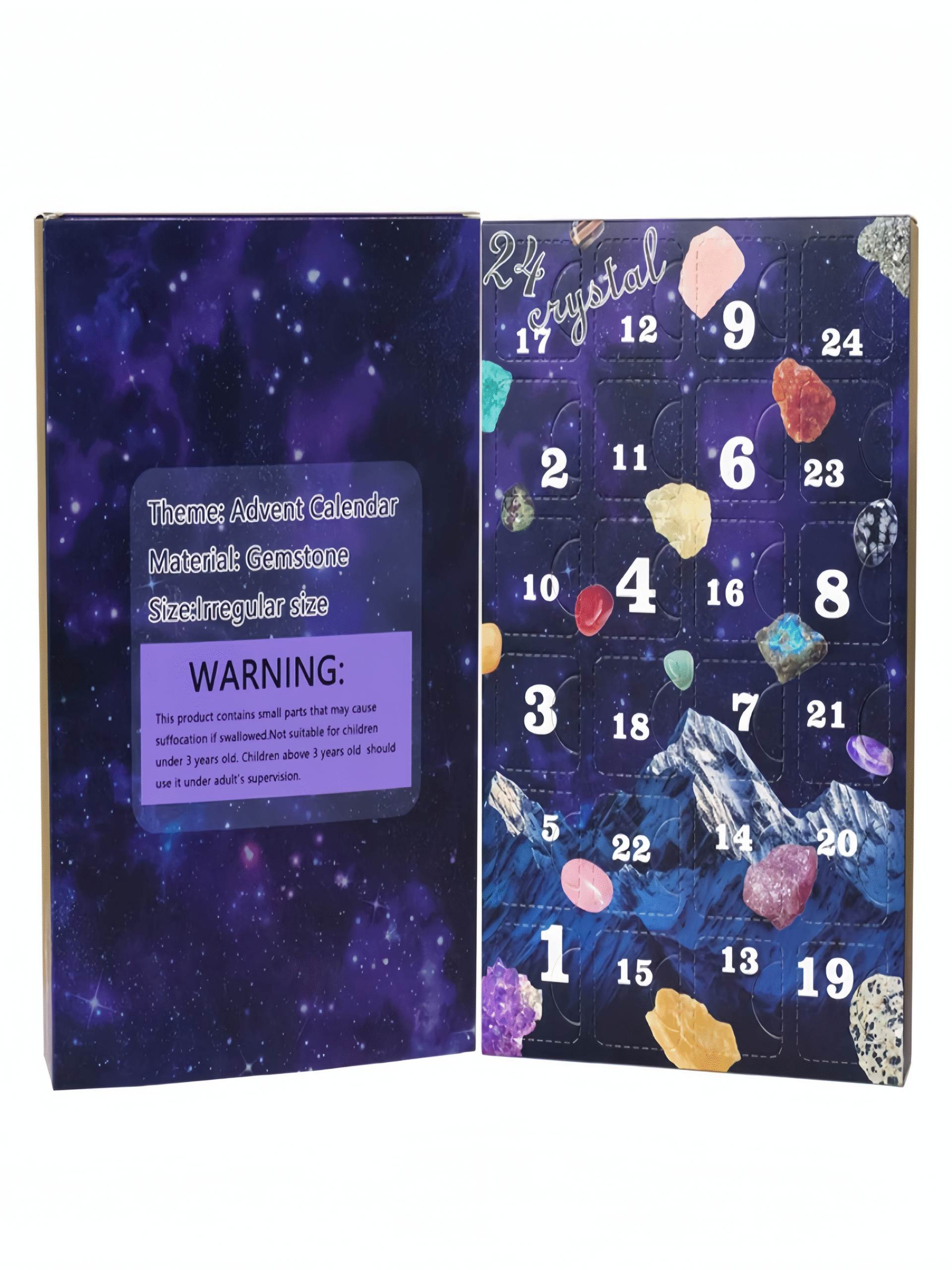 24-Day Crystal Advent Calendar with Natural Gemstone Mystery Box | ArvnDao Healing Crystal Set - Image 5