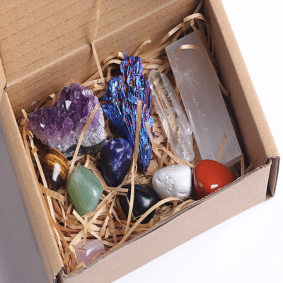 Chakra Healing Crystal Set | ArvnDao 7 Gemstones & Amethyst Cluster for Energy Balance & Meditation