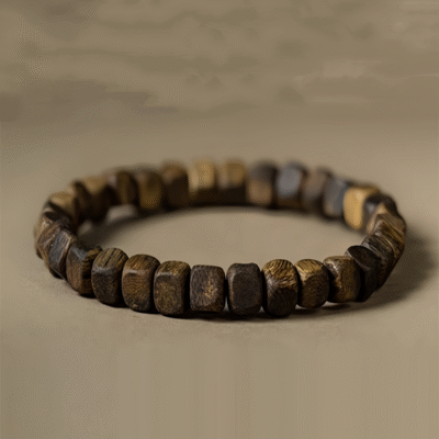 Natural Agarwood Bracelet 7mm – Square Beads | Sacred Kynam Aloeswood