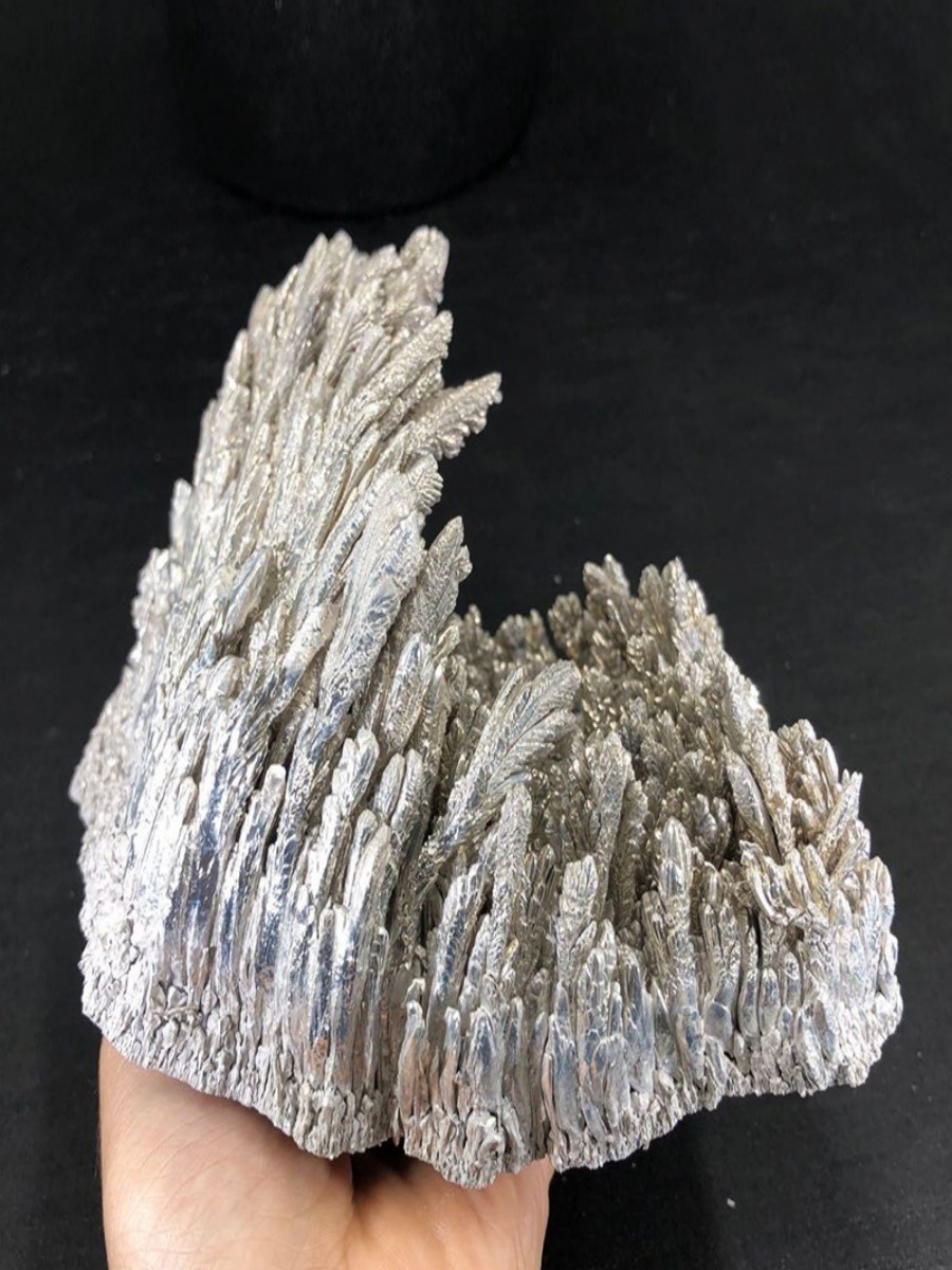 Natural Magnesium Metal Crystal Specimen | ArvnDao Bismuth-Silver Magnesium Element Decor for Energy & Display