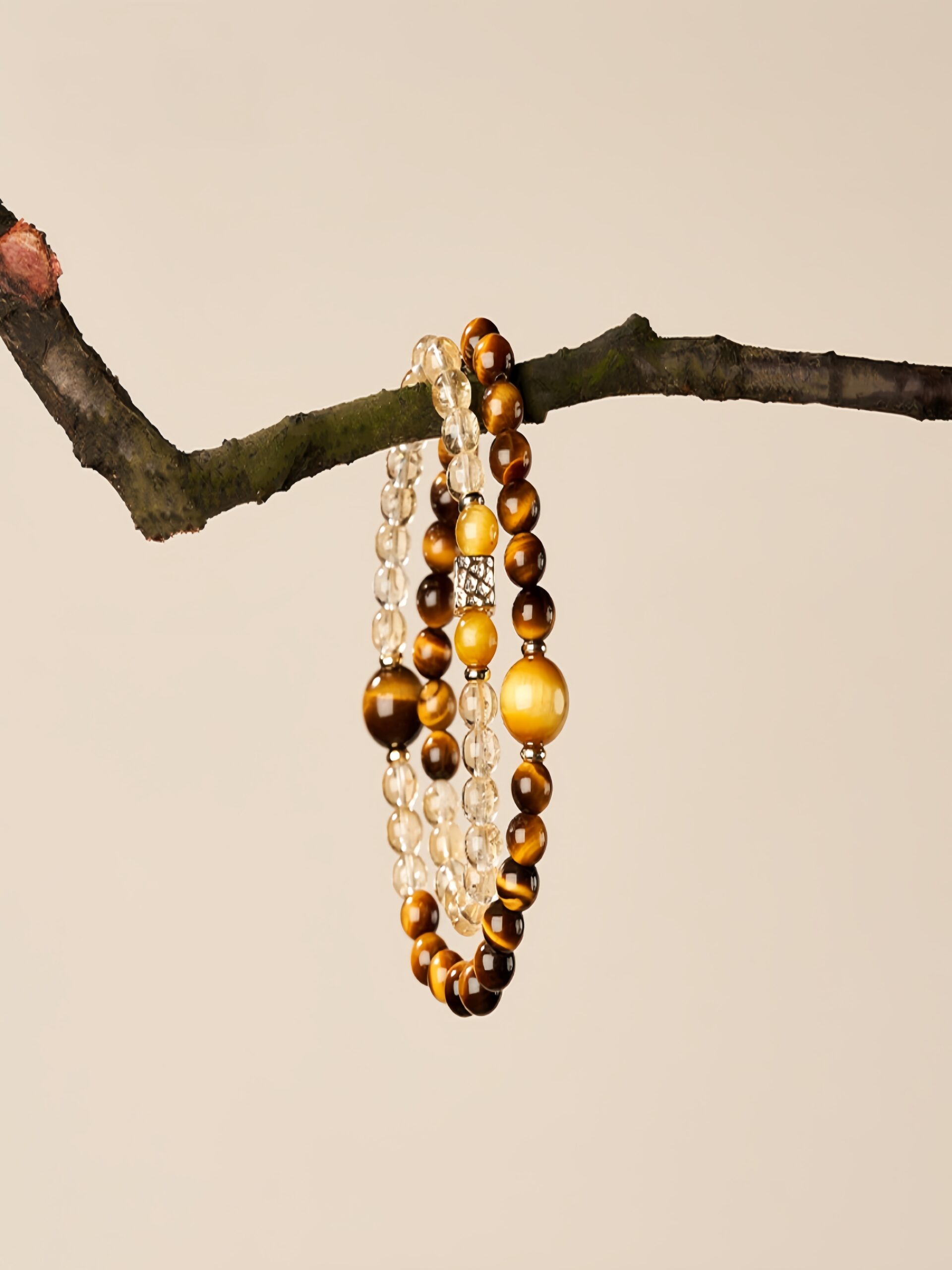 Tiger Eye & Citrine Double Layer Bracelet for Wealth & Confidence - Image 4