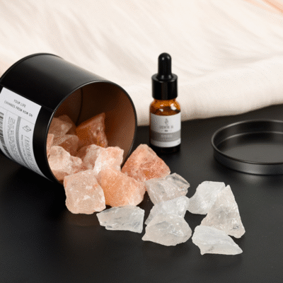Crystal Diffuser Stones & Essential Oil Set for Home Energy & Relaxation