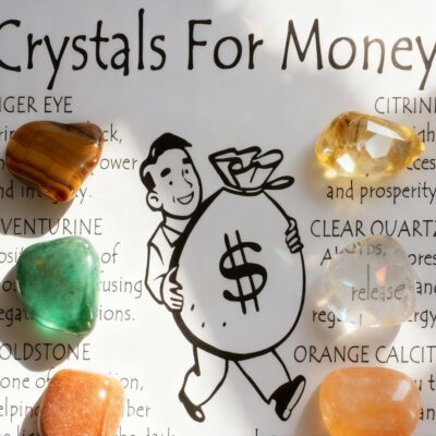 Intention Crystal Healing Stone Sets for Money, Health & Mind Balance