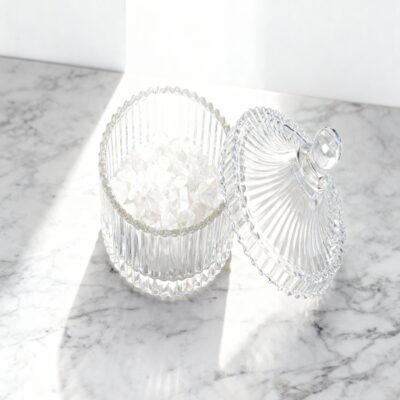 Clear Quartz Cleansing Bowl for Crystal Purification & Energy Charging