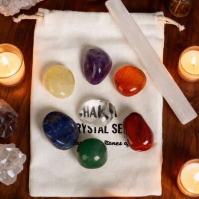 7 Chakra Crystal Healing Stones Set for Energy Balance & Meditation