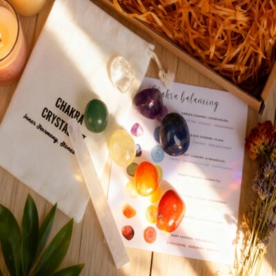 7 Chakra Crystal Healing Stones Set for Energy Balance & Meditation