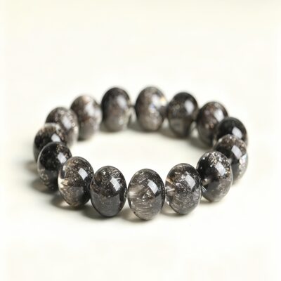 Black Currant Prosperity Crystal Bracelet – Wealth & Abundance Energy Stone