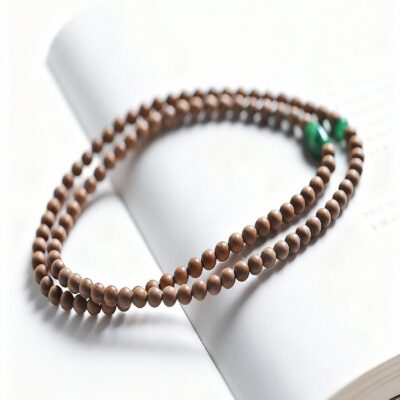 Authentic Indian Old Sandalwood Mala Bracelet 108 Beads