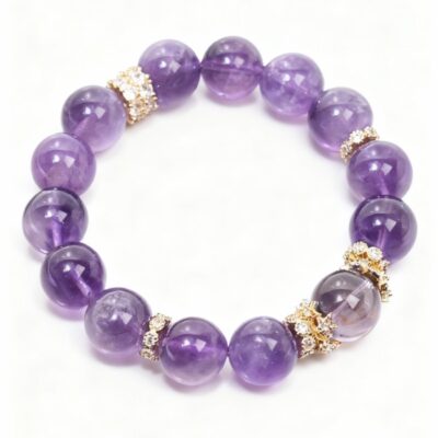 Uruguayan Amethyst Bracelet for Healing & Peace