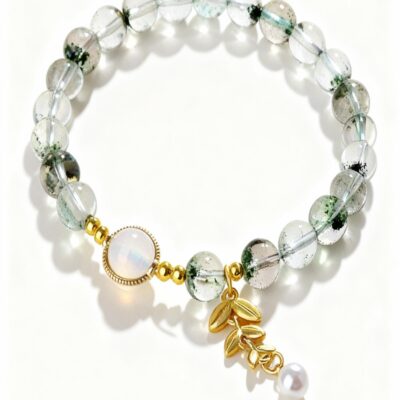 Green Phantom Quartz Bracelet for Growth & Abundance