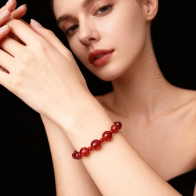 Red Agate Bracelet for Luck & Vitality | ArvnDao Natural Crystal Jewelry