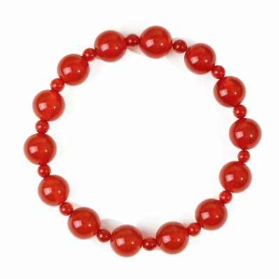 Red Agate Bracelet for Luck & Vitality | ArvnDao Natural Crystal Jewelry